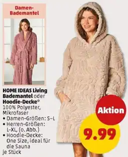 PENNY HOME IDEAS Living Bademantel oder Hoodie-Decke Angebot