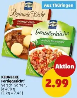 PENNY KEUNECKE Fertiggericht Angebot