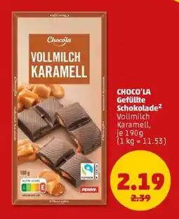 PENNY CHOCO'LA Gefüllte Schokolade Angebot