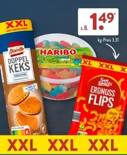 Aldi Süd Doppel keks, haribo big box oder sun snacks erdnuss flips Angebot