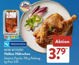 Aldi Süd MEINE METZGEREI Halbes Hähnchen Angebot