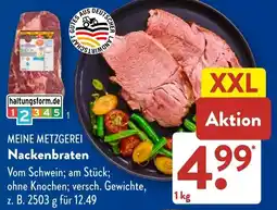 Aldi Süd MEINE METZGEREI Nackenbraten Angebot