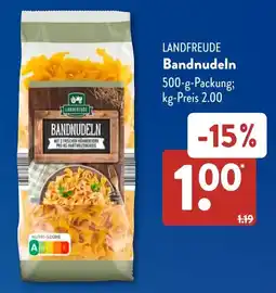 Aldi Süd LANDFREUDE Bandnudeln Angebot