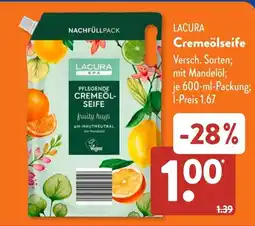 Aldi Süd LACURA Cremeölseife Angebot