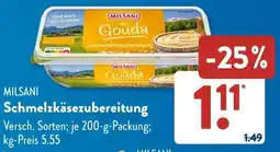 Aldi Süd MILSANI Schmelzkäsezubereitung Angebot