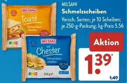 Aldi Süd MILSANI Schmelzscheiben Angebot