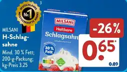Aldi Süd MILSANI H-Schlagsahne Angebot