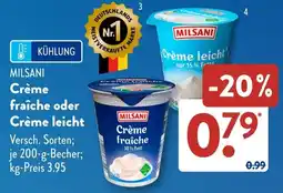 Aldi Süd MILSANI Crème fraîche oder Crème leicht Angebot