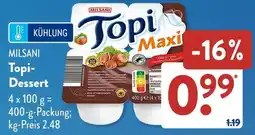 Aldi Süd MILSANI Topi Dessert Angebot