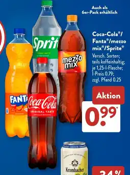 Aldi Süd Coca-Cola / Fanta /mezzo mix /Sprite Angebot