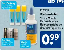 Aldi Süd EXPERTIZ Klebezubehör Angebot