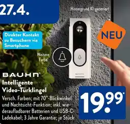 Aldi Süd BAUHN Intelligente Video-Türklingel Angebot