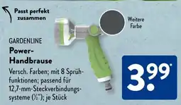 Aldi Süd GARDENLINE Power Handbrause Angebot