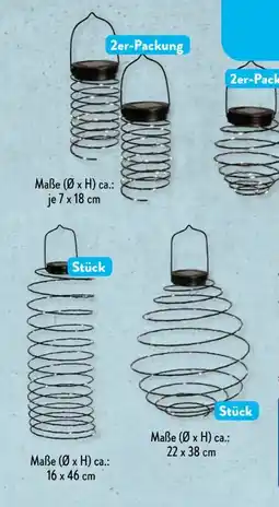 Aldi Süd Belavi Solar-Spirallaterne Angebot