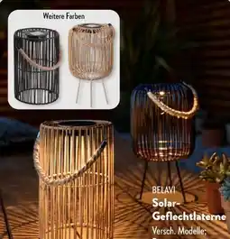 Aldi Süd Belavi Solar-Geflechtlaterne Angebot