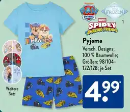 Aldi Süd MARVEL SPIDEY AMAZING FRIENDS Pyjama Angebot