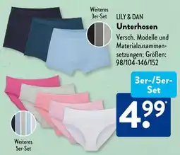 Aldi Süd LILY & DAN Unterhosen Angebot