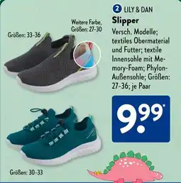 Aldi Süd LILY & DAN Slipper Angebot