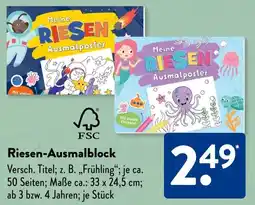 Aldi Süd Riesen-Ausmalblock Angebot