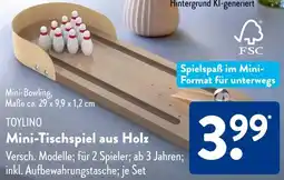 Aldi Süd TOYLINO Mini-Tischspiel aus Holz Angebot
