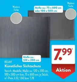 Aldi Süd BELAVI Künstlicher Sichtschutz Angebot