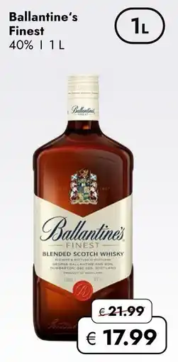 Travel Free Ballantine's Finest Angebot