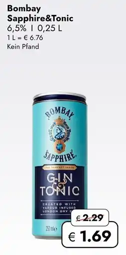 Travel Free Bombay Sapphire&Tonic Angebot