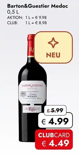 Travel Free Barton&Guestier Medoc Angebot