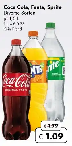 Travel Free Coca Cola, Fanta, Sprite Angebot