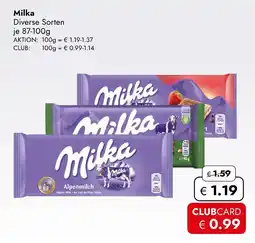 Travel Free Milka Diverse Sorten Angebot