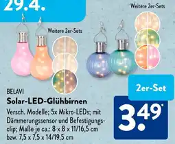 Aldi Süd BELAVI Solar-LED-Glühbirnen Angebot