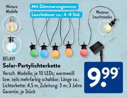 Aldi Süd BELAVI Solar-Partylichterkette Angebot