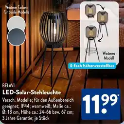 Aldi Süd BELAVI LED-Solar-Stehleuchte Angebot