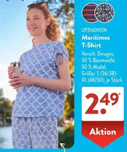 Aldi Süd UP2FASHION Maritimes T-Shirt Angebot