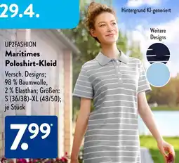 Aldi Süd UP2FASHION Maritimes Poloshirt-Kleid Angebot