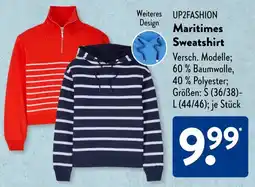 Aldi Süd UP2FASHION Maritimes Sweatshirt Angebot