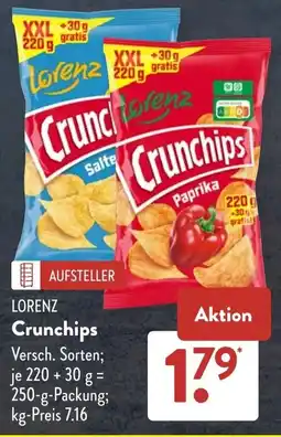 Aldi Süd Lorenz Crunchips Angebot