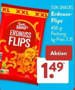 Aldi Süd Sun Snacks Erdnuss Flips Angebot