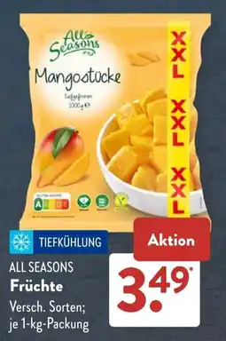 Aldi Süd ALL SEASONS Früchte Angebot