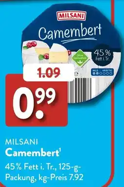 Aldi Süd MILSANI Camembert Angebot