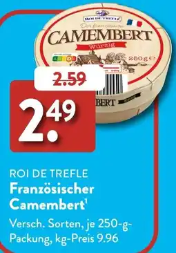 Aldi Süd ROI DE TREFLE Französischer Camembert Angebot