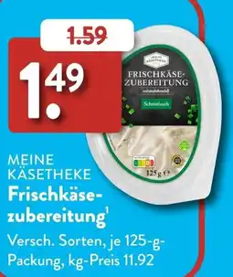 Aldi Süd MEINE KÄSETHEKE Frischkäsezubereitung Angebot