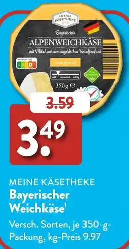 Aldi Süd MEINE KÄSETHEKE Bayerischer Weichkäse Angebot