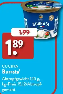 Aldi Süd CUCINA Burrata Angebot