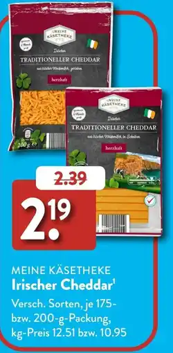 Aldi Süd MEINE KÄSETHEKE Irischer Cheddar Angebot