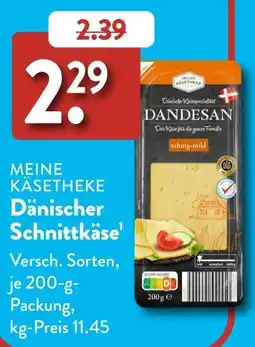Aldi Süd MEINE KÄSETHEKE Dänischer Schnittkäse Angebot