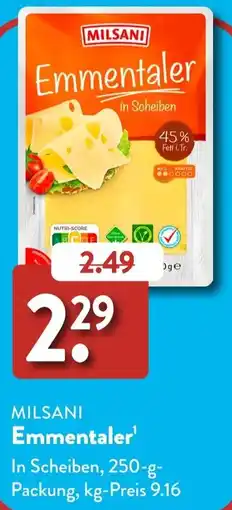 Aldi Süd MILSANI Emmentaler Angebot