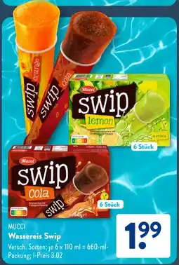 Aldi Süd Mucci Wassereis Swip Angebot