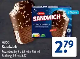 Aldi Süd MUCCI Sandwich Angebot
