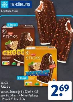Aldi Süd MUCCI Sticks Angebot